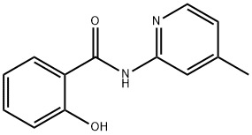 2-羟基-N-(4-甲基-2-吡啶基)苯甲酰胺 结构式