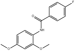 N-(2,4-二甲氧基苯)-4-氟苯甲酰胺, 331240-20-1, 结构式