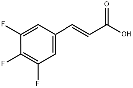 (2E)-3-(3,4,5-三氟苯基)丙-2-烯酸 结构式