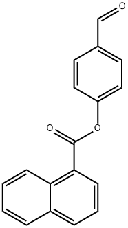 1-ナフトエ酸4-ホルミルフェニル 化学構造式
