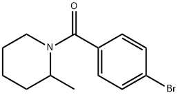 1-(4-溴苯甲酰基)-2-甲基哌啶, 331256-17-8, 结构式