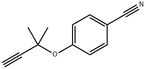 4-(1,1-ジメチル-2-プロピニルオキシ)ベンゾニトリル 化学構造式