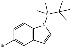 5-溴-1-叔丁基二甲基硅氧基-1H-吲哚 结构式