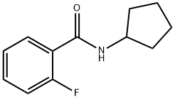 N-环戊烷-2-氟苯甲酰胺, 331435-48-4, 结构式