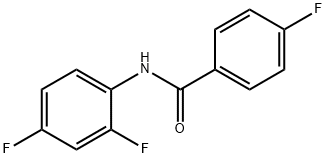 N-(2,4-二氟苯)-4-氟苯甲酰胺,331435-73-5,结构式