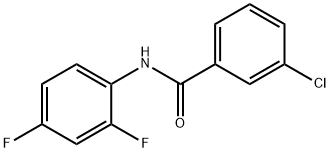 3-Chloro-N-(2,4-difluorophenyl)benzaMide, 97% Structure