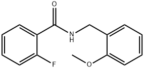 2-氟-N-(2-甲氧基苄基)苯甲酰胺 结构式