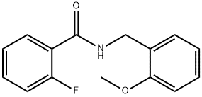 2-氟-N-(2-甲氧基苄基)苯甲酰胺,331439-91-9,结构式