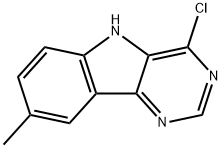 4-氯-8-甲基-5H-嘧啶并[5,4-B]吲哚, 331443-97-1, 结构式