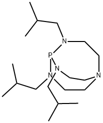 2,8,9-三异丁基-2,5,8,9-四氮杂-1-磷酸双向环[3.3.3]十一烷, 331465-71-5, 结构式