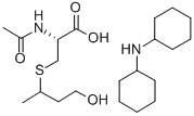 N-乙酰-S-(3-羟丙基-1-甲基)-L-2-氨基-3-巯基丙酸盐二环己基胺, 33164-70-4, 结构式