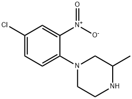 1-(4-Chloro-2-nitrophenyl)-3-methylpiperazine,331657-28-4,结构式