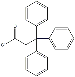 3,3,3-Triphenylpropionyl chloride,33166-49-3,结构式