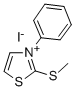 2-(Methylthio)-3-phenylthiazoliumiodide Struktur