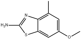 2-Benzothiazolamine,6-methoxy-4-methyl-(9CI) Struktur