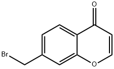 4H-1-Benzopyran-4-one, 7-(broMoMethyl)- 结构式