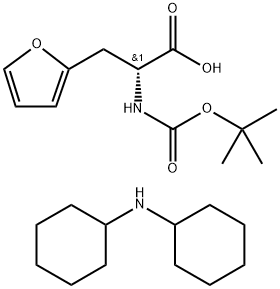 BOC-D-2-FURYLALANINE DCHA SALT Struktur