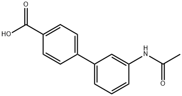 4-(3-Acetylaminophenyl)benzoic acid Struktur