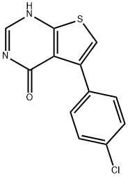 5-(4-氯苯基)-3H,4H-噻吩并[2,3-D]嘧啶-4-酮 结构式