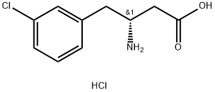 (R)-3-AMINO-4-(3-CHLORO-PHENYL)-BUTYRIC ACID HCL Struktur