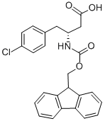 FMOC-(R)-3-氨基-4-(4-氯苯基)-丁酸,331763-60-1,结构式