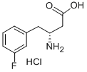 (R)-3-氨基-4-(3-氟苯基)-丁酸盐酸盐,331763-65-6,结构式