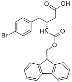 FMOC-(R)-3-AMINO-4-(4-BROMO-PHENYL)-BUTYRIC ACID 化学構造式