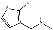 N-Methyl-(2-bromothien-3-yl)methylamine 化学構造式