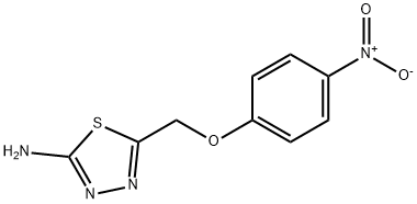 5-[(4-硝基苯氧基)甲基]-1,3,4-噻二唑-2-胺, 331818-28-1, 结构式