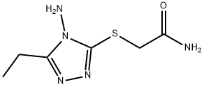 Acetamide, 2-[(4-amino-5-ethyl-4H-1,2,4-triazol-3-yl)thio]- (9CI) Structure