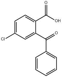 2-苯甲酰-4-氯苯甲酸 结构式
