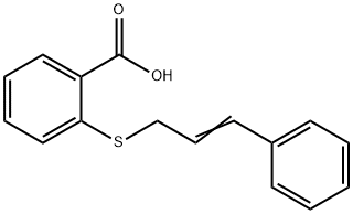 2-{[(2E)-3-Phenylprop-2-en-1-yl]thio}benzoic acid,331852-10-9,结构式