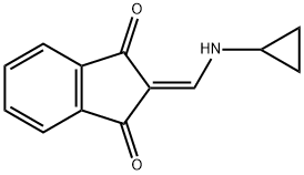 1H-Indene-1,3(2H)-dione, 2-[(cyclopropylamino)methylene]- (9CI) 化学構造式