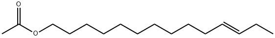(3E)-14-アセトキシ-3-テトラデセン 化学構造式