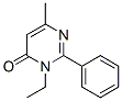 3-エチル-6-メチル-2-フェニル-4(3H)-ピリミジノン 化学構造式