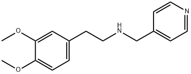 [2-(3,4-DIMETHOXY-PHENYL)-ETHYL]-PYRIDIN-4-YLMETHYL-AMINE 结构式
