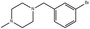 1-(3-ブロモベンジル)-4-メチルピペラジン 化学構造式