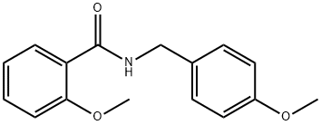 2-methoxy-N-(4-methoxybenzyl)benzamide Struktur