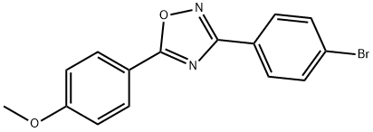 3-(4-BROMOPHENYL)-5-(4-METHOXYPHENYL)-1,2,4-OXADIAZOLE,331989-76-5,结构式