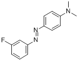 p-[(m-フルオロフェニル)アゾ]-N,N-ジメチルアニリン 化学構造式