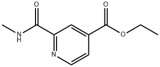 2-METHYLCARBAMOYLISONICOTINIC ACID ETHYL ESTER Structure