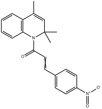 3-(4-Nitro-phenyl)-1-(2,2,4-trimethyl-2H-quinolin-1-yl)-propenone Structure