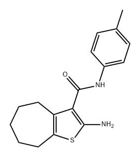 332027-70-0 2-AMINO-N-(4-METHYLPHENYL)-5,6,7,8-TETRAHYDRO-4H-CYCLOHEPTA[B]THIOPHENE-3-CARBOXAMIDE