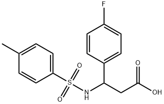 3-(4-FLUORO-PHENYL)-3-(TOLUENE-4-SULFONYLAMINO)-PROPIONIC ACID|