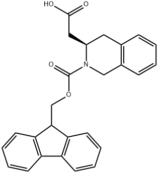 FMOC-(R)-2-TETRAHYDROISOQUINOLINE ACETIC ACID Structure