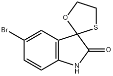 5-BROMO-3,3-(ETHYLENEOXOTHIO)-1,3-DIHYDRO-INDOLE-2-ONE Structure