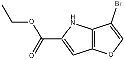 3-溴-4H-呋喃并[3,2-B]吡咯-5-甲酸乙酯, 332099-50-0, 结构式