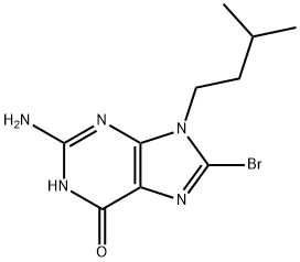 2-Amino-8-bromo-9-isopentyl-5H-purin-6(9H)-one Structure
