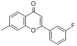 2-(3-FLUOROPHENYL)-7-METHYL-4H-CHROMEN-4-ONE 结构式