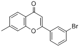 2-(3-BROMOPHENYL)-7-METHYL-4H-CHROMEN-4-ONE,332103-11-4,结构式